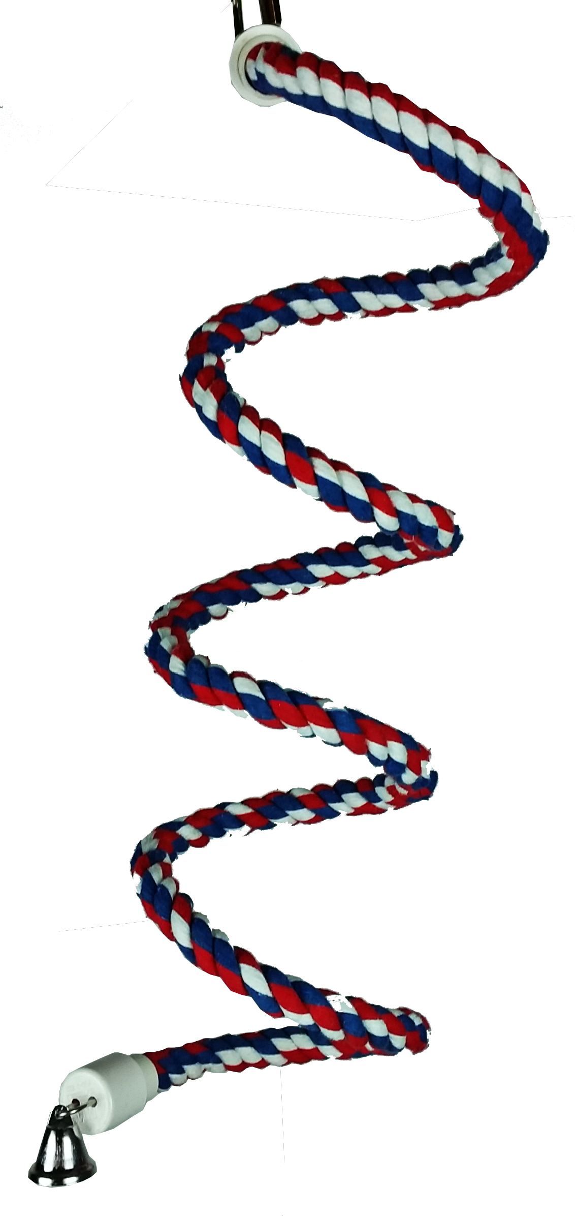 Small Rainbow Cotton Rope Boing with Bell