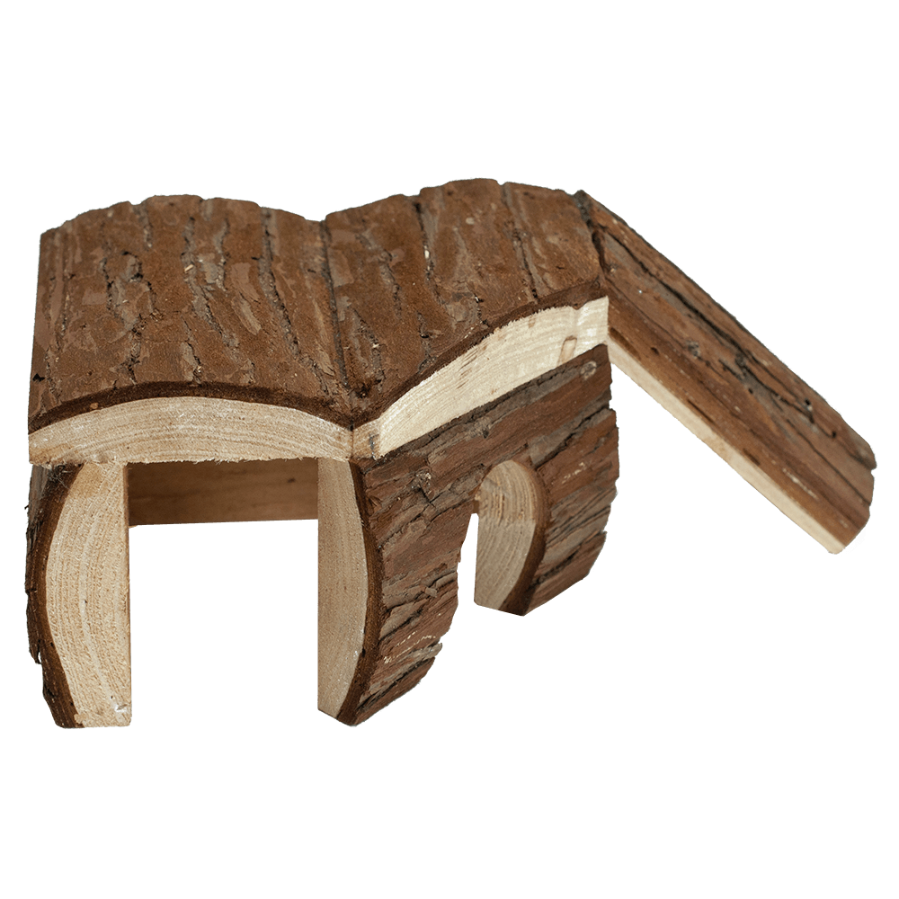 Small Log Cabin Hut with Ramp