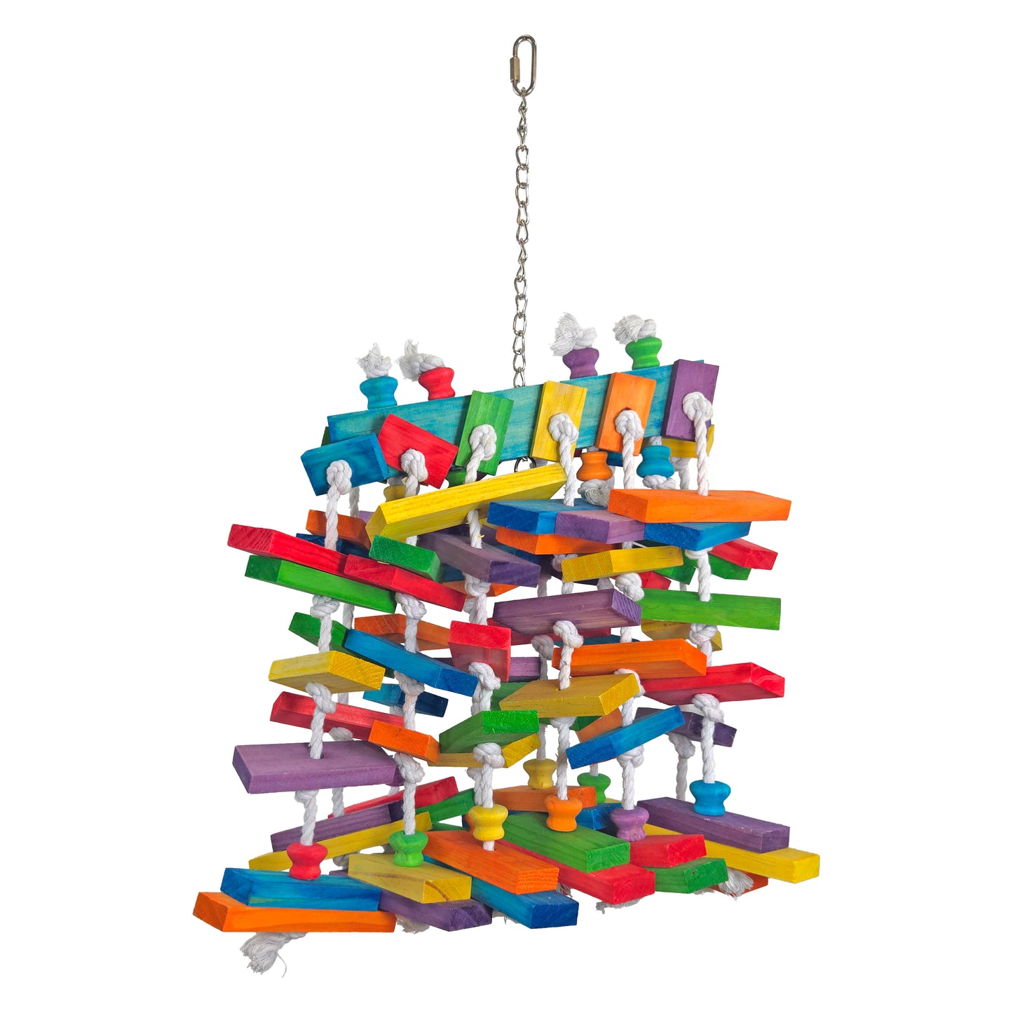 Jungle Gym Colored Wood Block Hanging Toy
