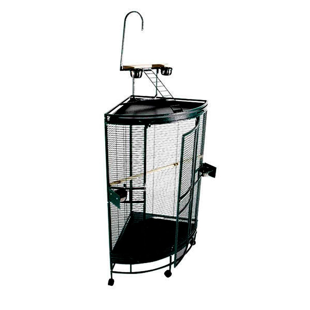 25" Medium Corner Bird Cage with Play top