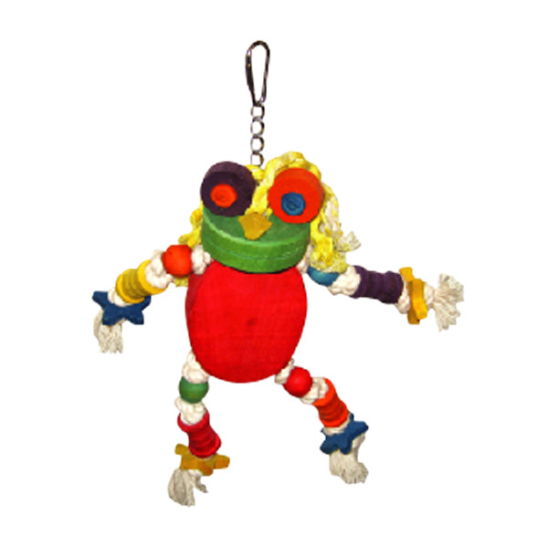 The Silly Wood Frog Bird Toy