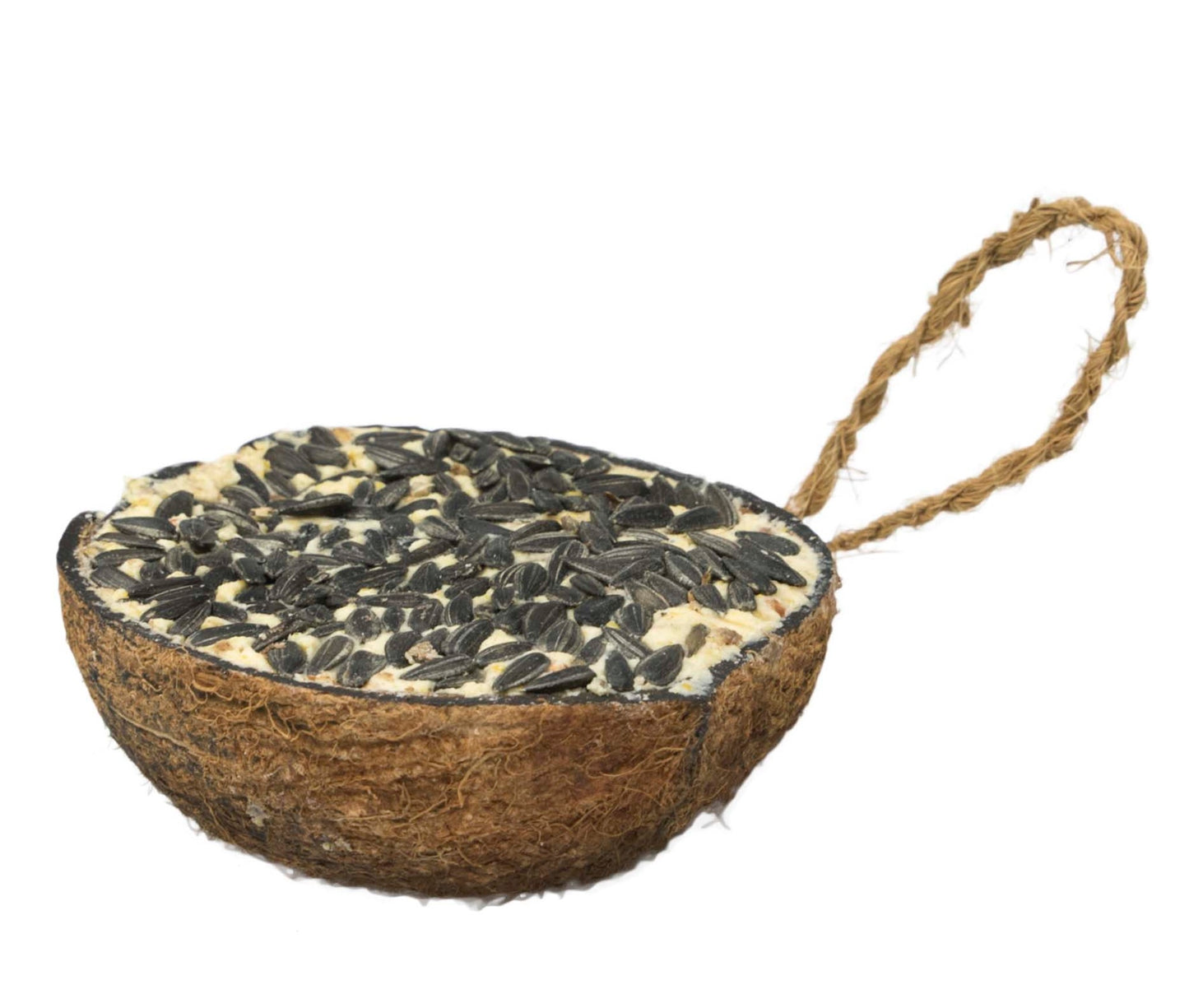 Garden & Fun Half Coconut with Suet and Black Oil Sunflower, 290g