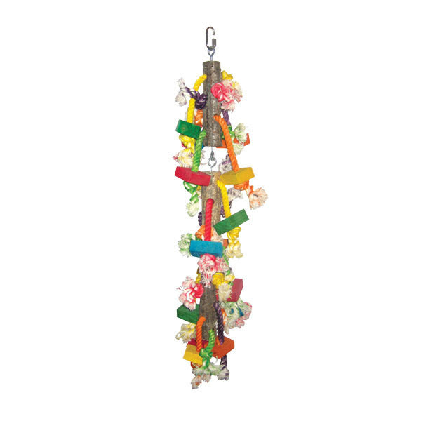 Large Real Wood with Hanging Blocks on Rope