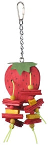 Small Strawberry Bird Toy