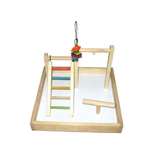17"x17"x12" Wood Tabletop Play Station