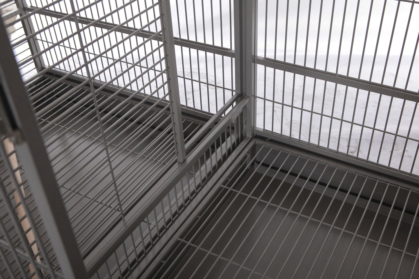 80"x40" Double Macaw Cage with Divider (3 box set)