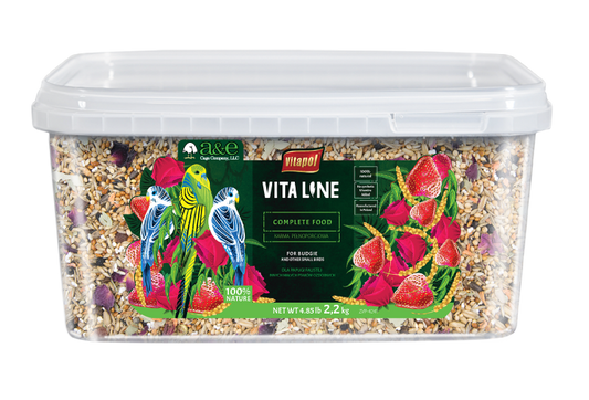 Vitaline Gourmet Blend for Parakets & Other Small Birds 4.85lb Bucket