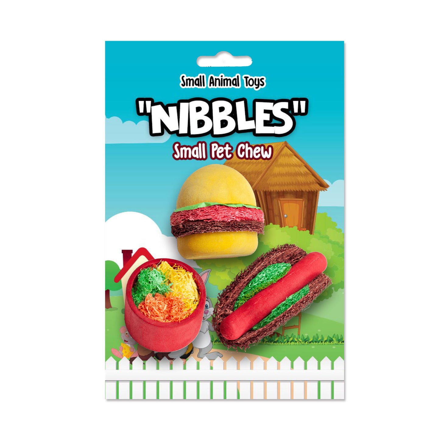Summer Cookout Wood & Loofah Chews