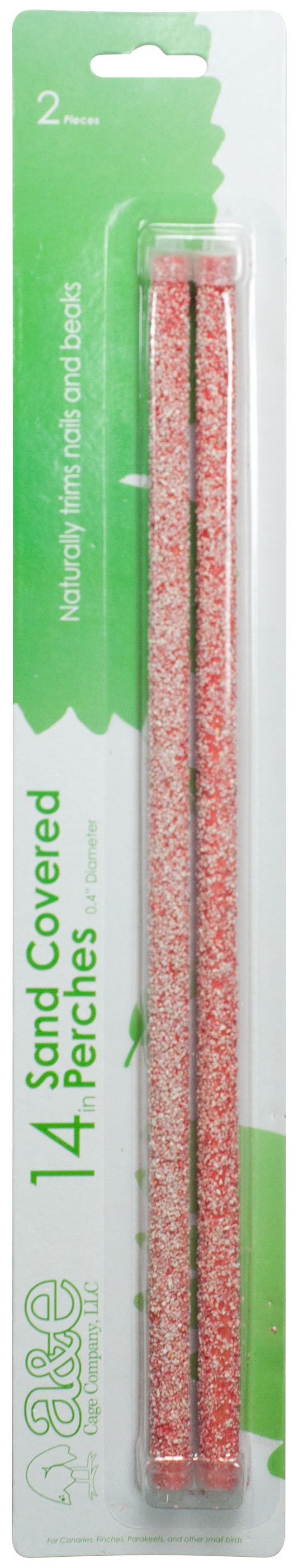 14" SAND Coated wooden replacement perch (2 pack)