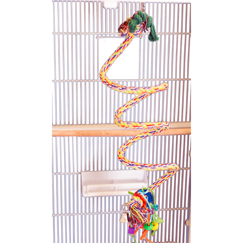 FANCY Small Rainbow Cotton Rope Boing with Bell