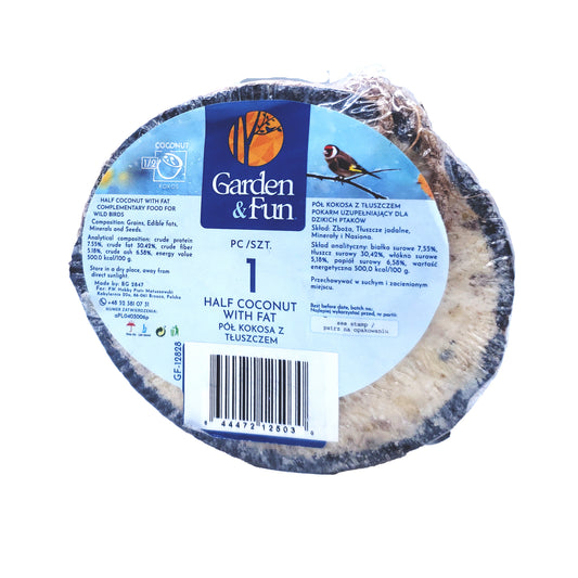 Garden & Fun Half Coconut with Suet, 200g