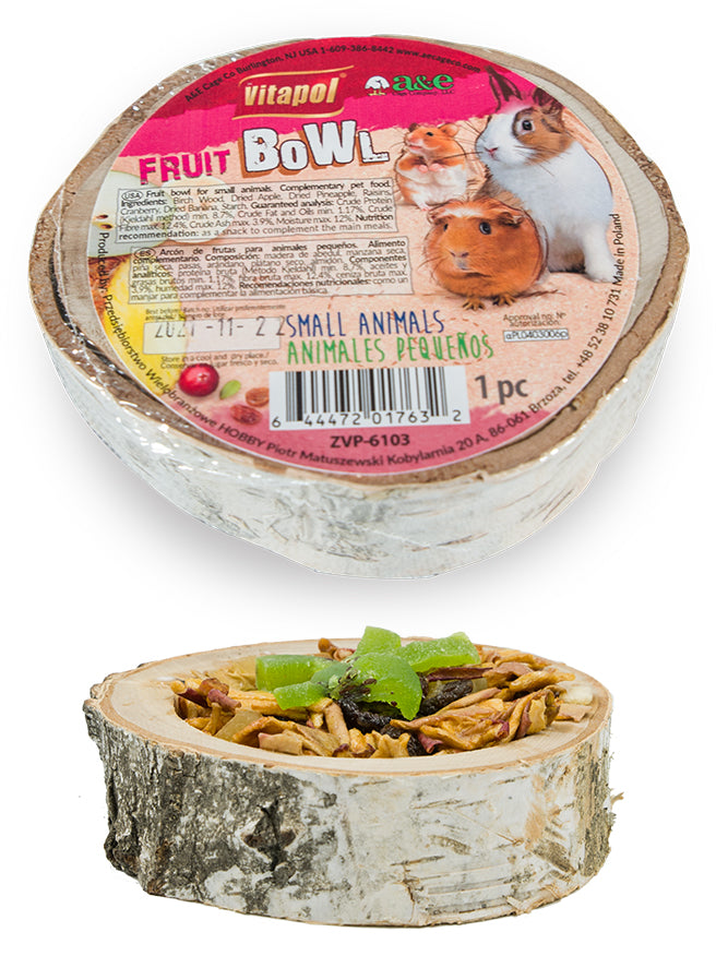 Wooden Treat Bowl - FRUIT