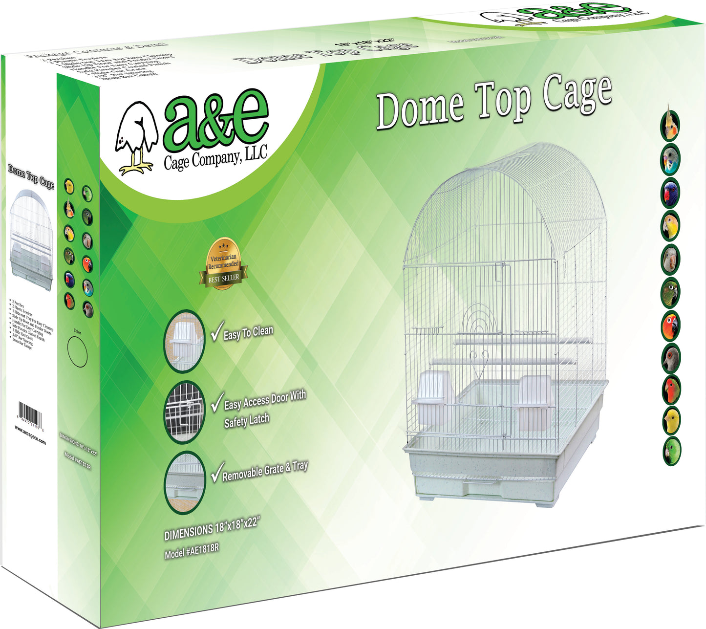 18"x18" Round Top Cage in Retail Box (single pack)