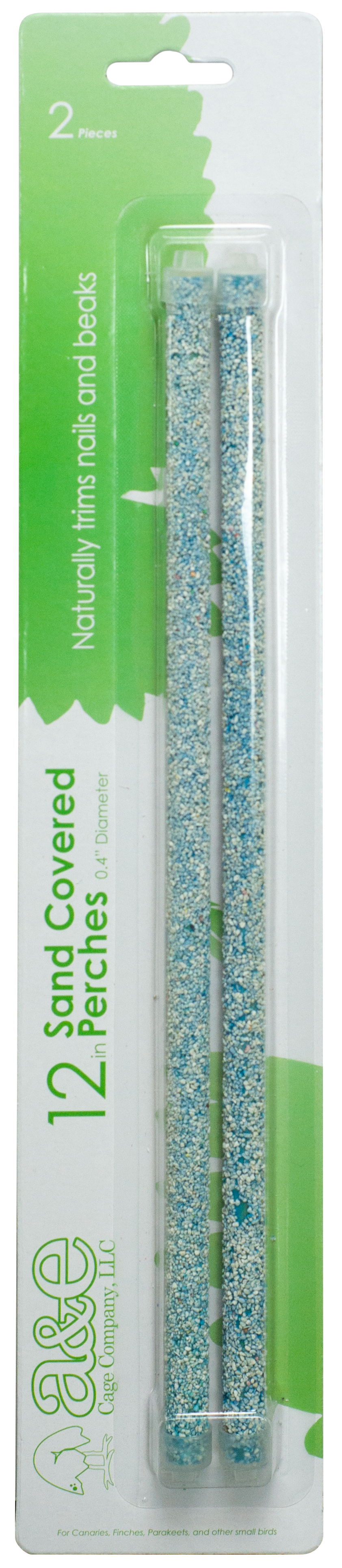 12" SAND Coated wooden replacement perch (2 pack)
