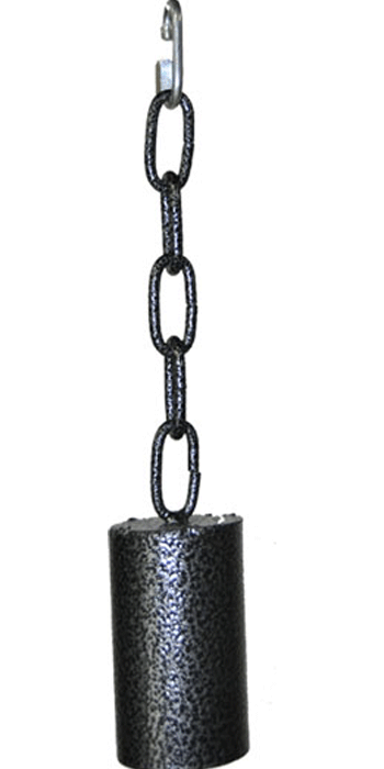 Large Metal Pipe Bell on a Chain