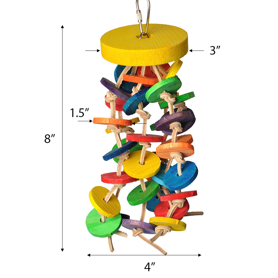 Hanging Wood Wafers on Rope