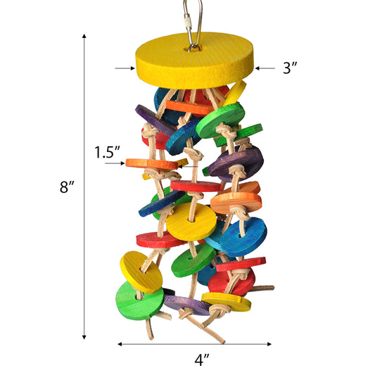 Hanging Wood Wafers on Rope