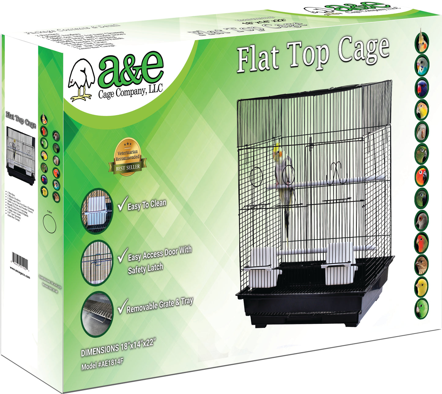 18"x14" Flat Top Cage in Retail Box (single pack)