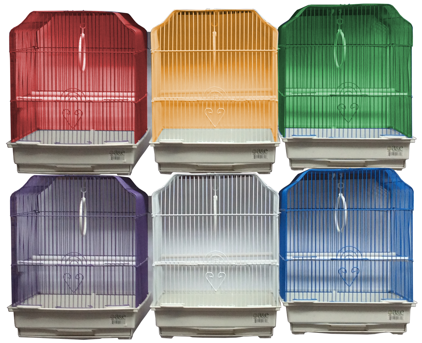 Assorted 12" x 9" Ornate Bird Cage - Case of 6