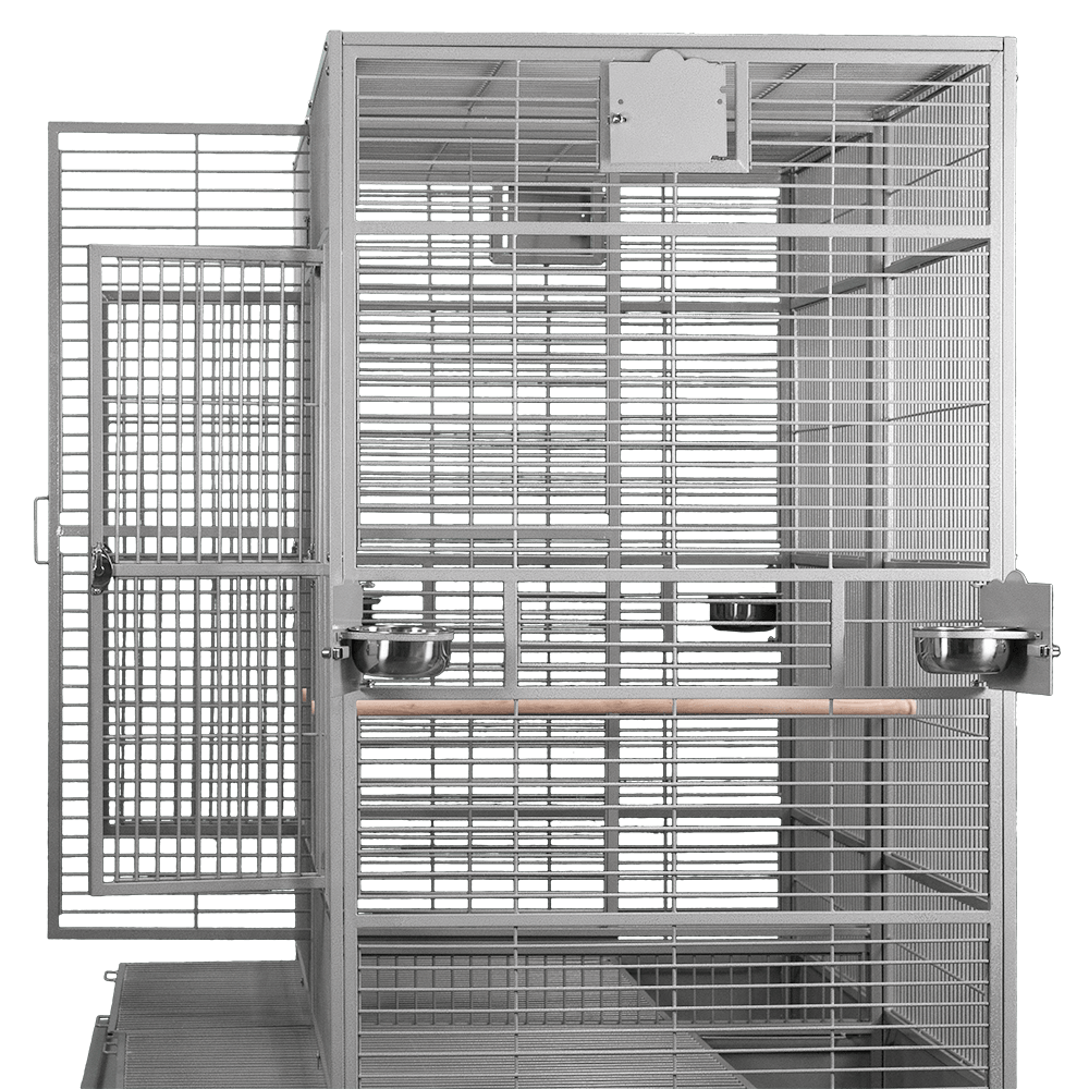 80"x40" Double Macaw Cage with Divider (3 box set)