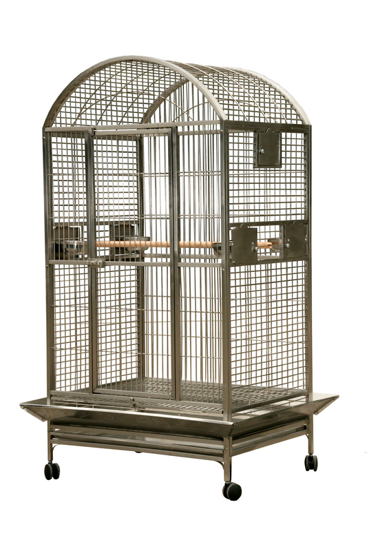 40"x30" Dome Top Cage in Stainless Steel (2 box set)