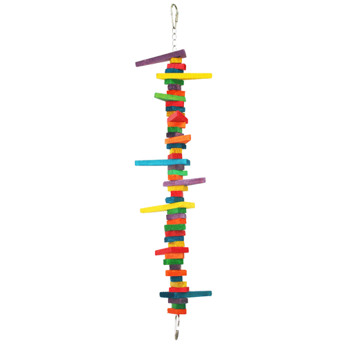 Colored Wooden Blocks & Wedge Large