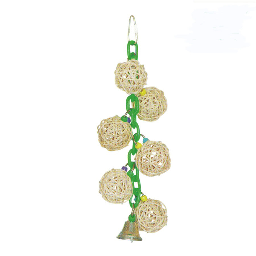 6 Vine Balls on Chain w/ Bell