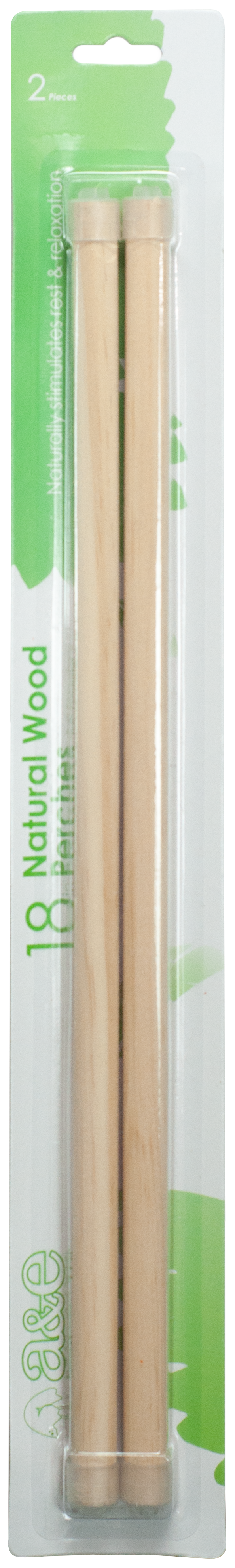 18" Wooden replacement perch (2 pack)