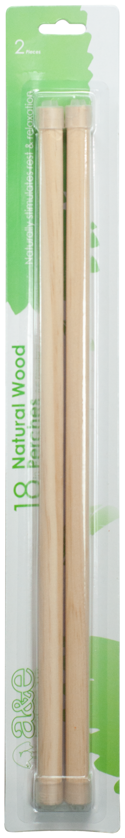 18" Wooden replacement perch (2 pack)