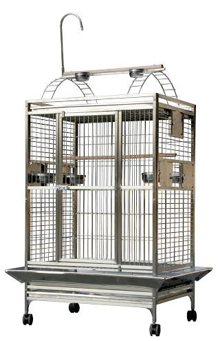 36"x28" Play Top Cage in Stainless Steel  (2 box set)