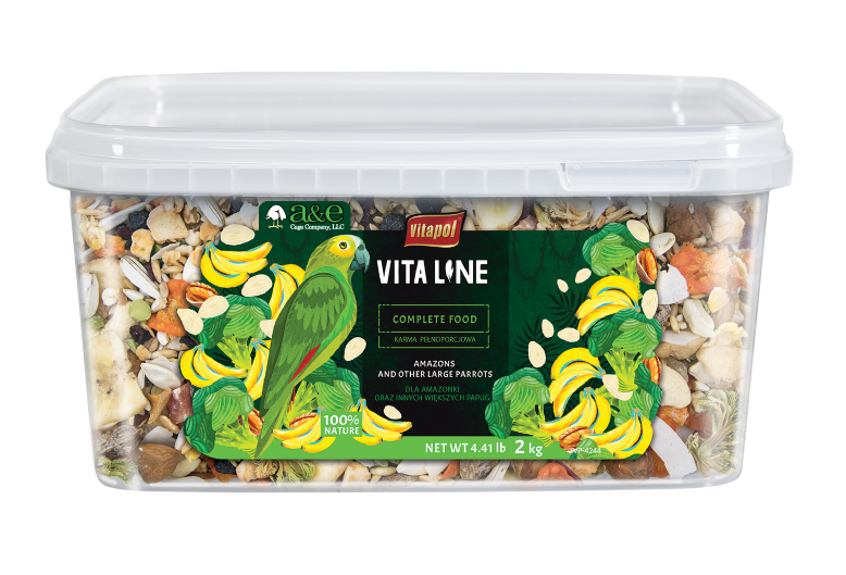Vitaline Gourmet Blend for Parrots 4.19lb Bucket