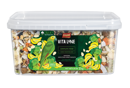 Vitaline Gourmet Blend for Parrots 4.19lb Bucket