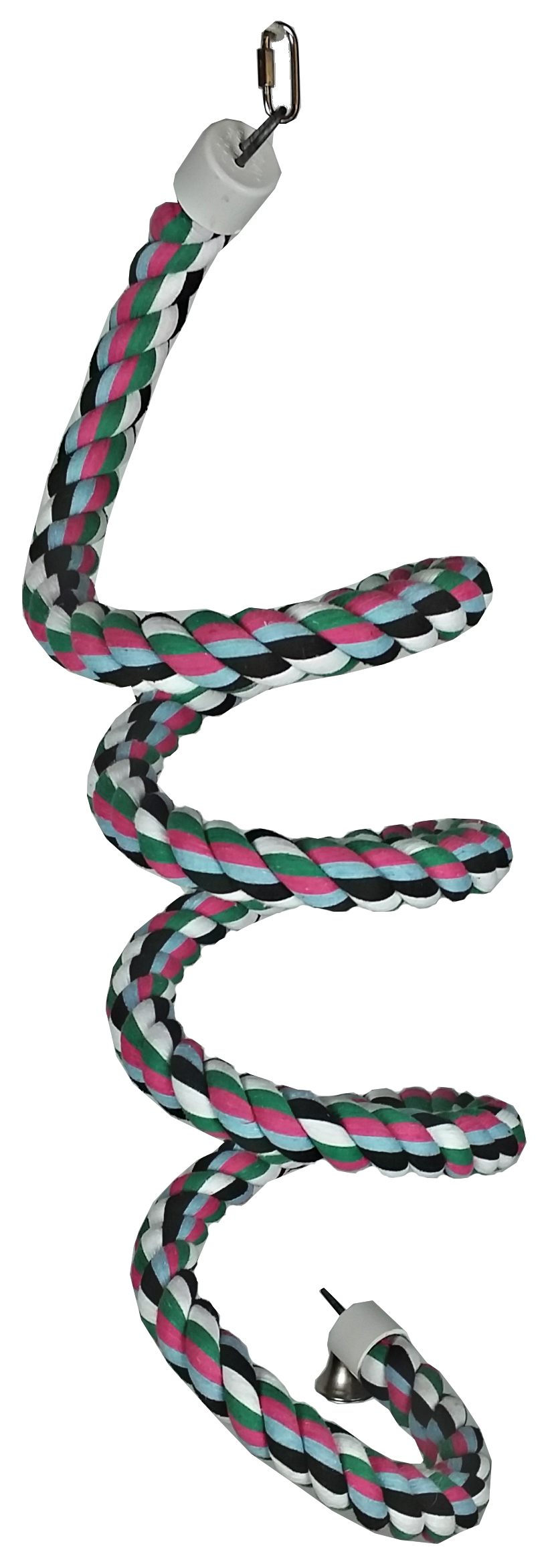 Extra Large Rainbow Cotton Rope Boing with Bell