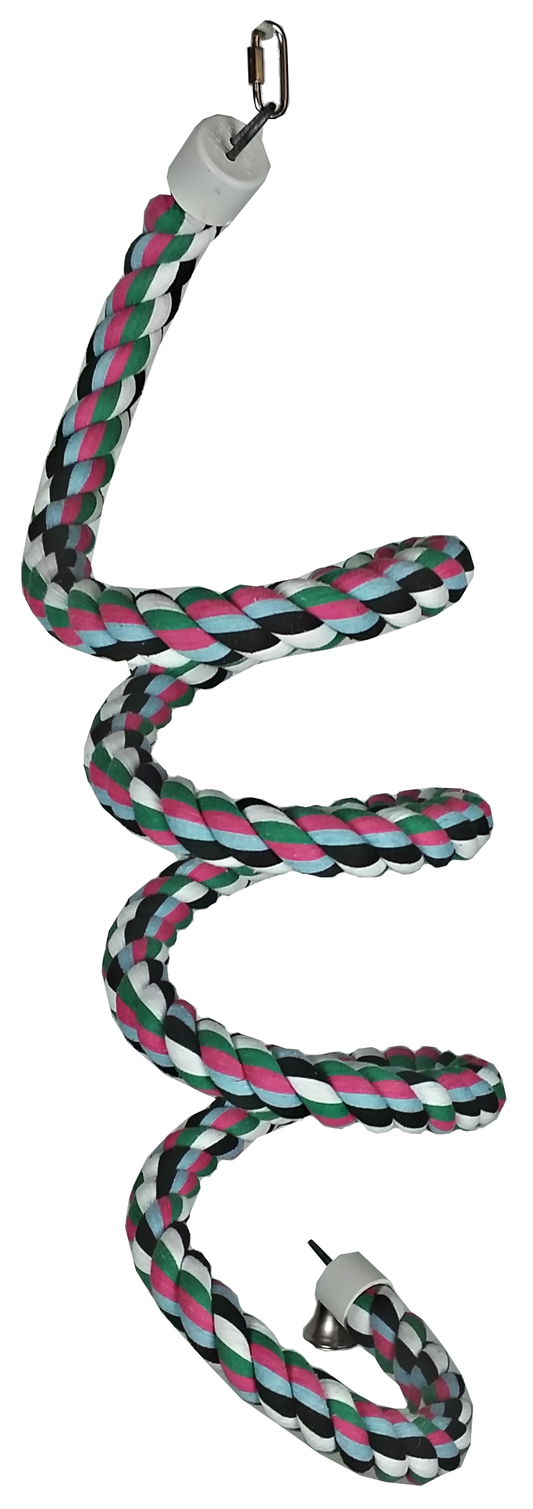 Extra Large Rainbow Cotton Rope Boing with Bell