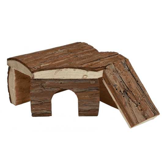 Small Log Cabin Hut with Ramp
