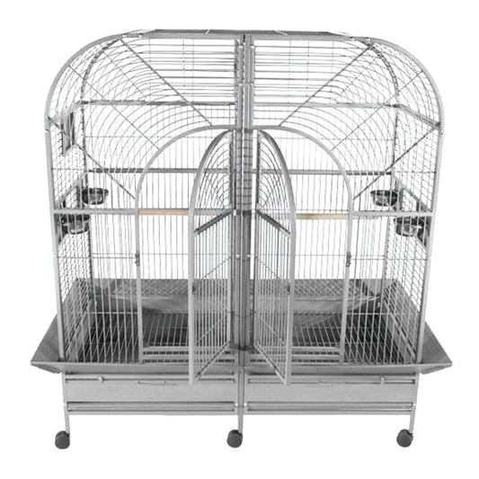 64"x32" Double Macaw Cage in Stainless Steel (3 box set)