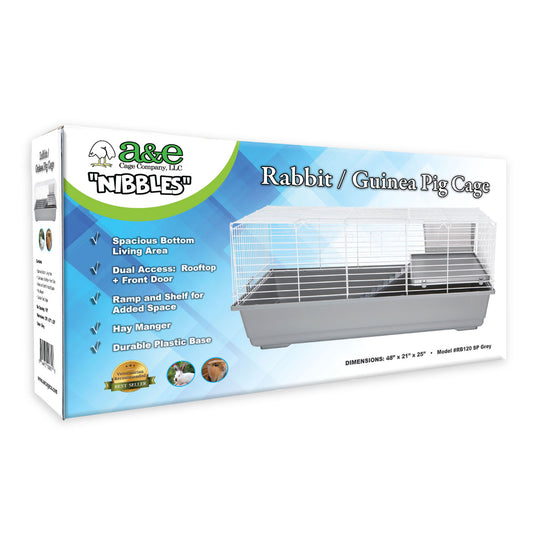 48" Rabbit Cage with Ramp & Platform (Retail Box)