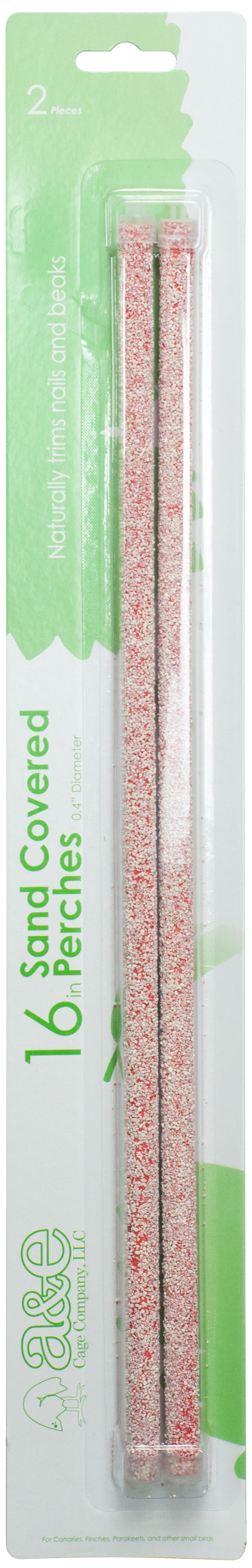 16" SAND Coated wooden replacement perch (2 pack)