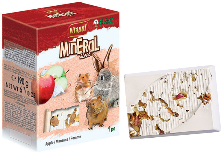 VitaPol XL Lime/Mineral Block for Small Animals - FRUIT 190 gram