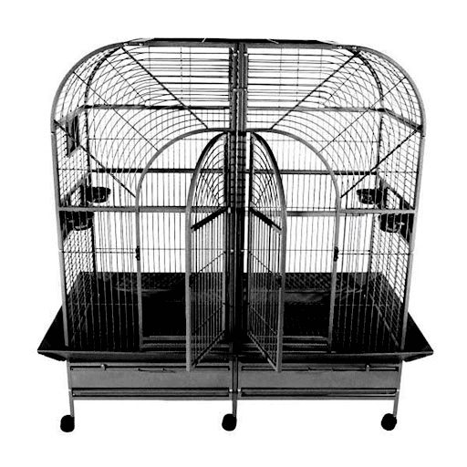64"x32" Double Macaw Cage with Removable Divider (3 box set)