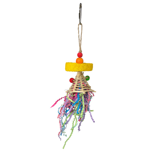 Confetti Cannon Loofah Hanging Toy