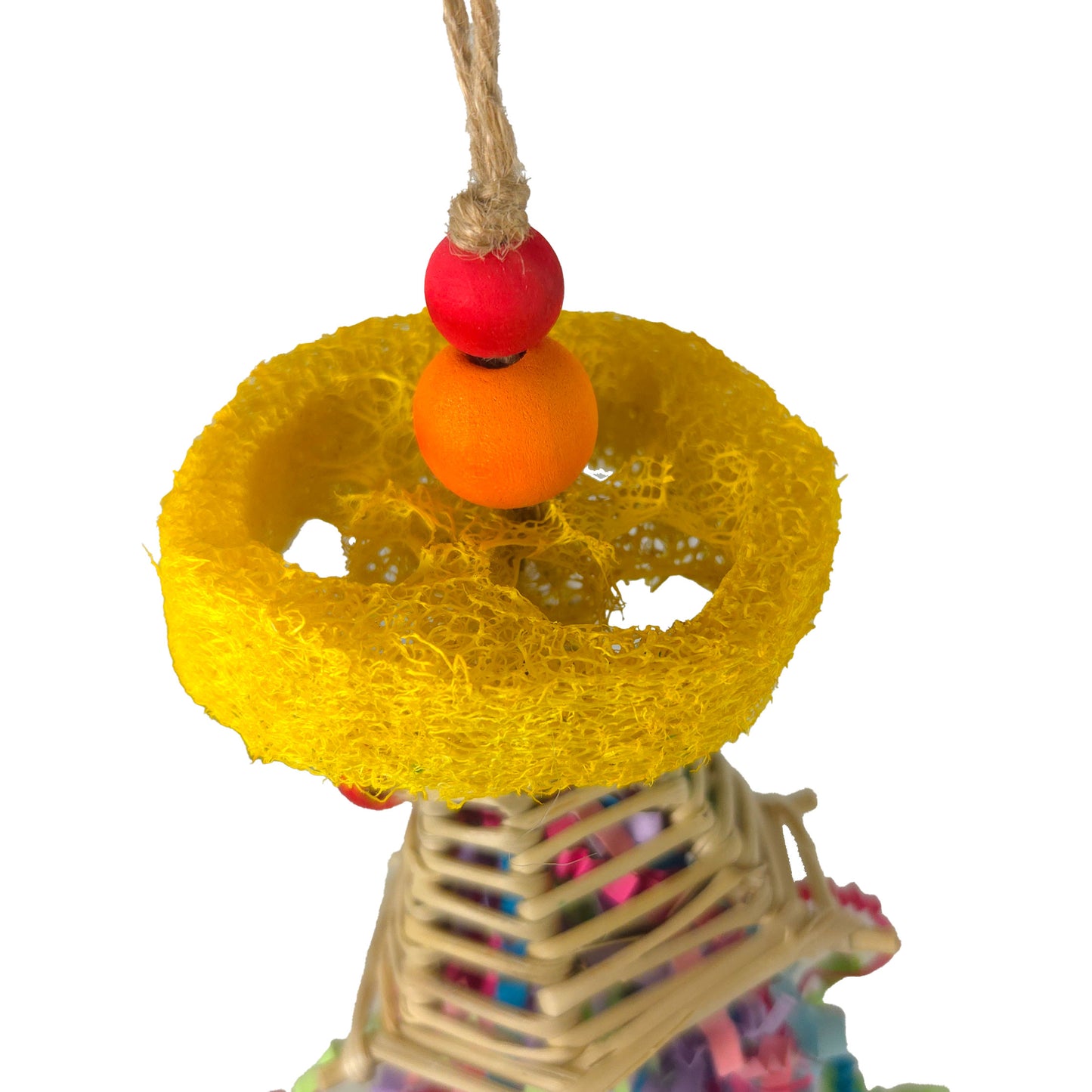 Confetti Cannon Loofah Hanging Toy