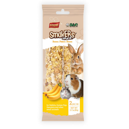 Small Animal Smakers Treat Sticks (Twin Pack) - BANANA