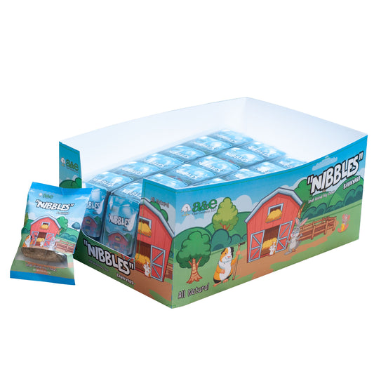 (SA001043) Single Hay Chew Bites Display NATURAL - 32 pieces