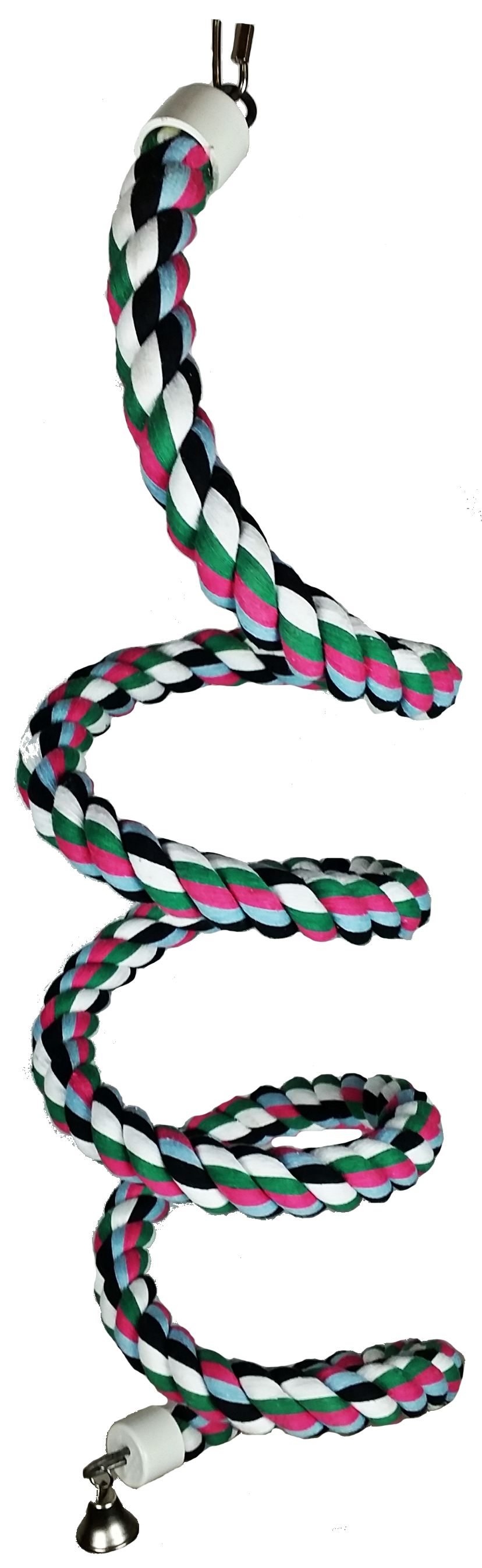 Extra Large Rainbow Cotton Rope Boing with Bell