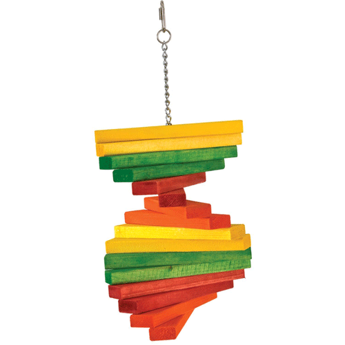 Colored Wooden Blocks Spiral