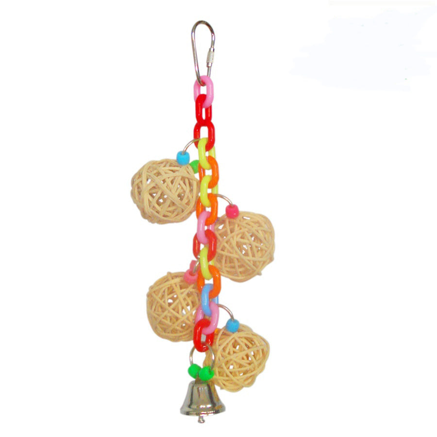4 Vine Balls on Chain w/ Bell