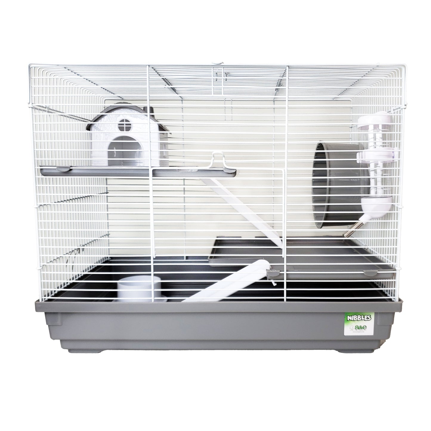 18"x11"x14" - 3 Story Hamster/Gerbil Cage with House and Wheel (Retail Box)