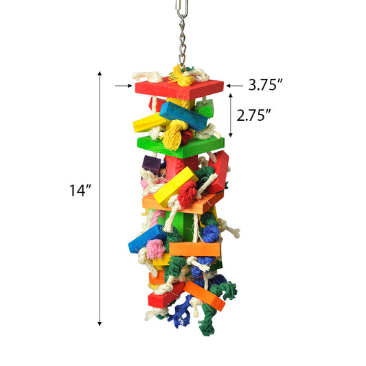 The Medium Cluster Blocks Bird Toy