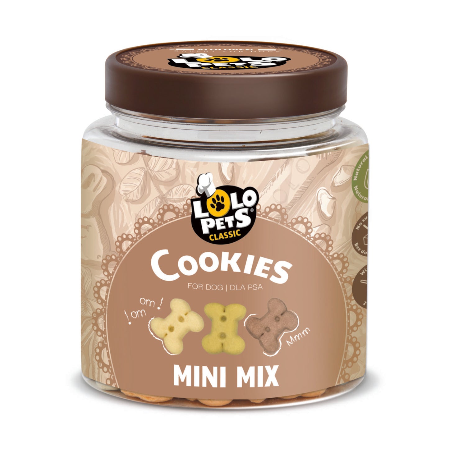 LoLo Bone Shaped Biscuit - Assorted Flavors - MINI (Jar)